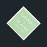 Personlig Namn enkel Modern Minimal Bröllop Pappersservett<br><div class="desc">Personlig Namn enkla moderna minimala Pappra Bröllop-servetter.</div>