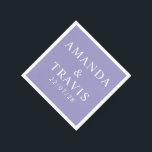 Personlig Namn enkel Modern Minimal Bröllop Pappersservett<br><div class="desc">Personlig Namn enkla moderna minimala Pappra Bröllop-servetter.</div>