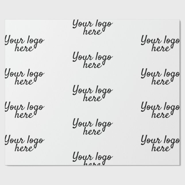 Personlig Namn enkel snyggt Din logotyp här Presentpapper (Platt)