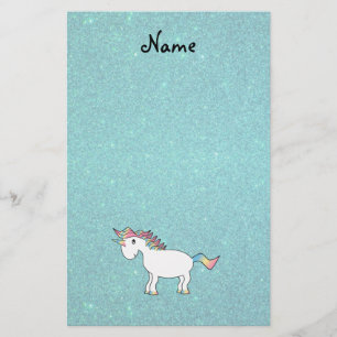 Personlig namn enmajskvot glitter brevpapper