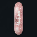 Personlig Namn Fairy Rosa Måne Ro Guld Chicen Mini Skateboard Bräda 18,5 Cm<br><div class="desc">Personlig Namn Fairy Rosa ros Girl Girl trendig chic skateboard med glitter,  måne,  stjärnor,  botaniska Guld. Ett feminin och sött sätt att imponera på din dotter för födelsedag,  sött 16 eller något feminininevenemang.</div>