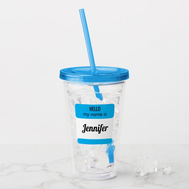 Personlig Namn familjeåterförening för Bröllop Take Away Mugg (Framsida Ice)