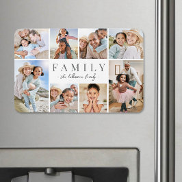Personlig Namn-familjens fotosamling Magnet