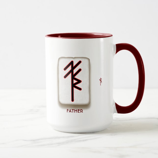 Personlig Namn FAR - PHIL bindrune Mugg (Höger)
