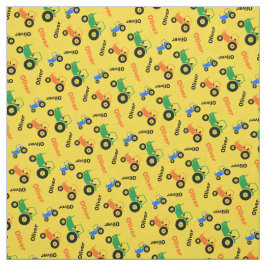 Personlig: namn färgväv för traktor tyg