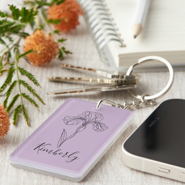 Personlig namn februari iris Birtud Flower (Högra Framsidan)