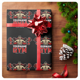 Personlig NAMN Fitness Hem GYM Viktlyftning Presentpapper