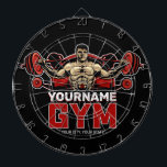 Personlig NAMN Fitness Hem GYM Weight Lyft Darttavla<br><div class="desc">NAMN Fitness Home GYM Weight Lyfts design - Anpassa med namn eller Anpassningsbar Text!</div>