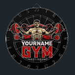 Personlig NAMN Fitness Hem GYM Weight Lyft Darttavla<br><div class="desc">NAMN Fitness Home GYM Weight Lyfts design - Anpassa med namn eller Anpassningsbar Text!</div>
