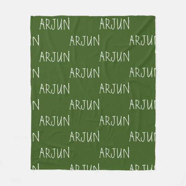 Personlig namn Fleece Blanket (Framsidan)