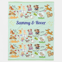 Personlig Namn för dig eller ditt barn Fleecefilt