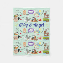 Personlig Namn för dig eller ditt barn Fleecefilt