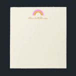 Personlig Namn för enkel matning av matrisåterarme Anteckningsblock<br><div class="desc">Namn-Anteckningsblocket för Personlig av  Enkelt cute Retro Rainbow</div>