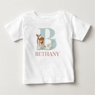 Personlig Namn - första Brev B Baby T Shirt