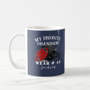 Personlig namn-fotbolls-morföräldrar säger kaffemugg