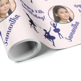 Personlig Namn fotoålder Ballet födelsedag Presentpapper
