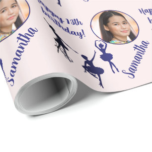 Personlig Namn fotoålder Ballet födelsedag Presentpapper