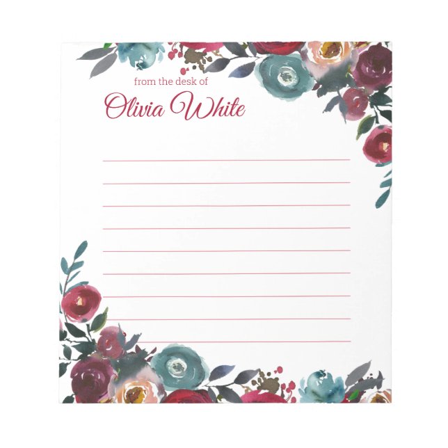 Personlig Namn | Från Anteckningsblockets skrivbor Anteckningsblock (Framsida)