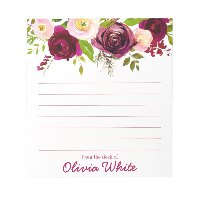 Personlig Namn | Från Anteckningsblockets skrivbor Anteckningsblock (Framsida)