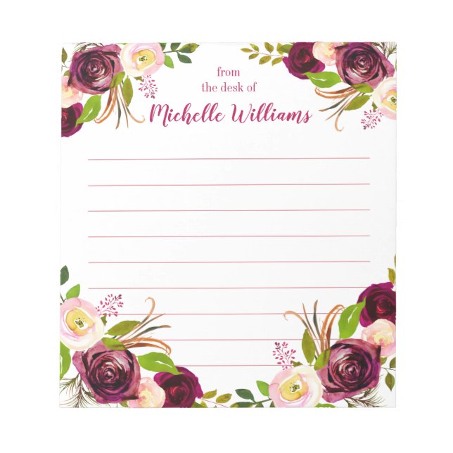 Personlig Namn | Från Anteckningsblockets skrivbor Anteckningsblock (Framsida)