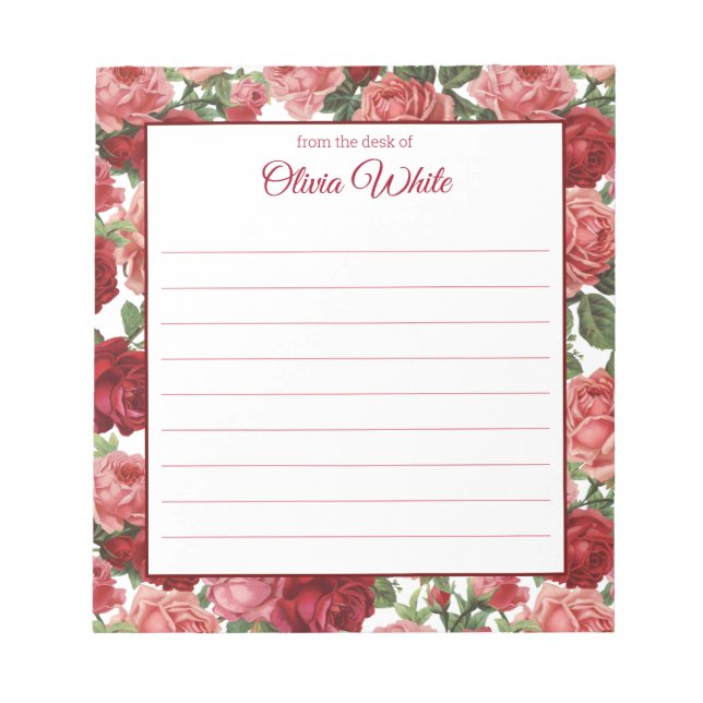 Personlig Namn | Från Anteckningsblockets skrivbor Anteckningsblock (Framsida)