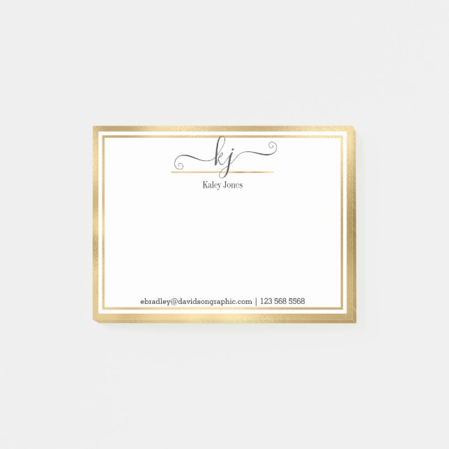 Personlig Namn | Från postens skrivbord Post-it Block (Framsida)