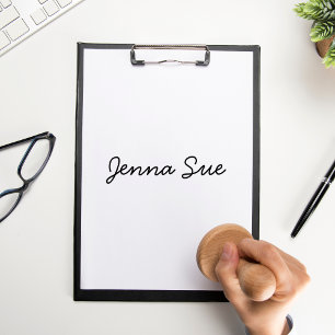 Personlig Namn Frimärke Self Inking Namnteckning Självfärgande Stämpel