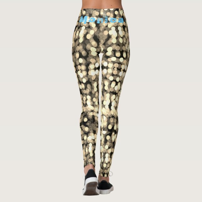 Personlig Namn Funky Leggings (Baksida)