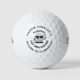 Personlig Namn Funny Borttappad Golf Boll Anpassni