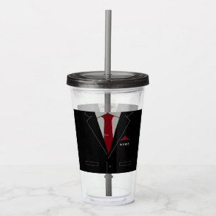 Personlig Namn Funny Business Acrylic Tumbler Take Away Mugg