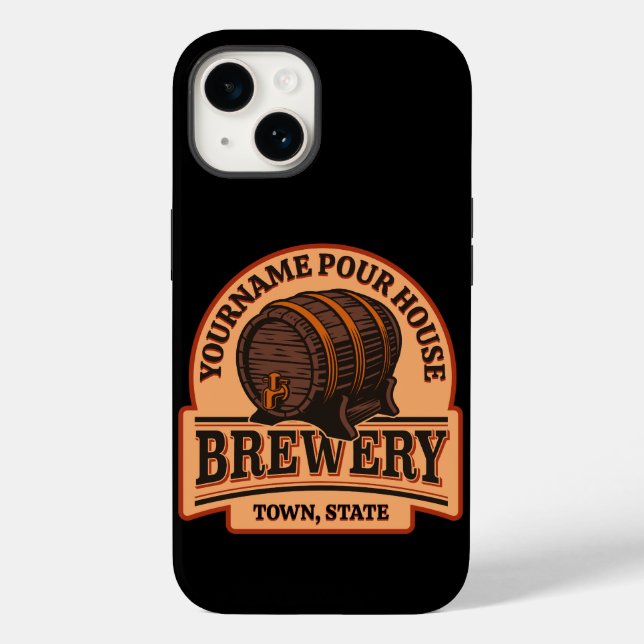 Personlig NAMN Gamla ekfat Beer Keg Brewery (Baksida)