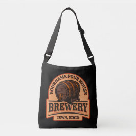 Personlig NAMN Gamla ekfat Beer Keg Brewery Axelväska
