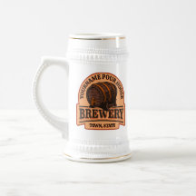 Personlig NAMN Gamla ekfat Beer Keg Brewery