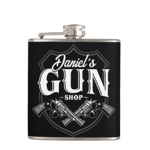 Personlig NAMN Gamla revolvers Gun Shop-skjutvapen Fickplunta