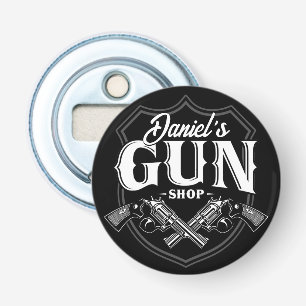 Personlig NAMN Gamla revolvers Gun Shop-skjutvapen Flasköppnare