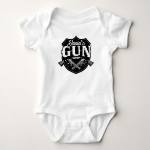 Personlig NAMN Gamla Revolvrar Vapenaffär Vapen T Shirt