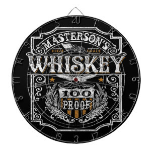 Personlig NAMN Gammala västern Whiskey Brewery Pu Darttavla