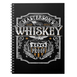 Personlig NAMN Gammala västern Whiskey Brewery Pub Anteckningsbok