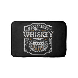 Personlig NAMN Gammala västern Whiskey Brewery Pub Badrumsmatta
