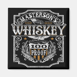 Personlig NAMN Gammala västern Whiskey Brewery Pub Magnet