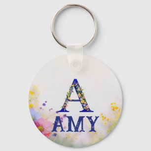 Personlig namn-gåva - AMY Nyckelring