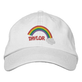Personlig Namn Gay pride Rainbow Broderad Keps