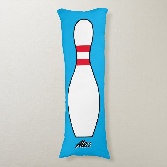 Personlig Namn Giant Bowling Pin Anpassningsbar Fä Kroppskudde (Framsidan Vertikal)