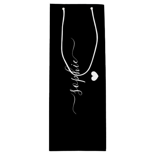 Personlig Namn Gift Bag, Birthday Gift Bag, (Framsidan)