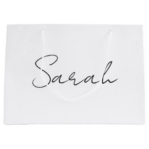 Personlig Namn Gift Bags, Gift Bags, Tack