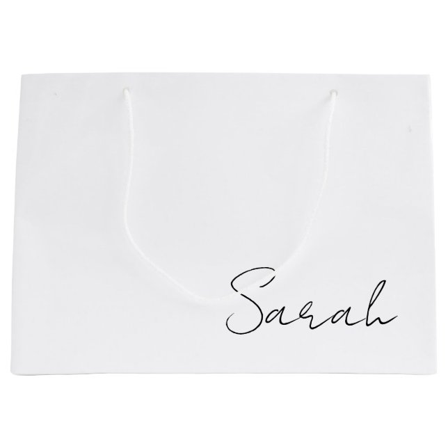 Personlig Namn Gift Bags, Gift Bags, Tack (Framsidan)