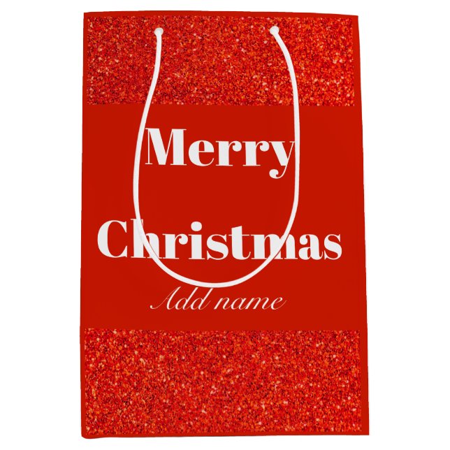 Personlig namn god jul presentsäck (Framsidan)