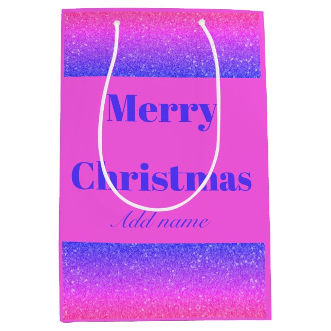 Personlig namn god jul presentsäck (Framsidan)