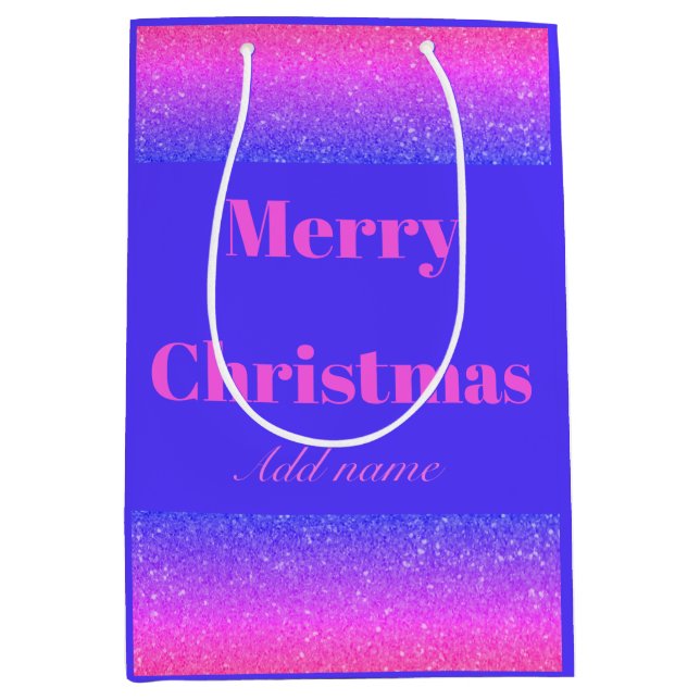 Personlig namn god jul presentsäck (Framsidan)