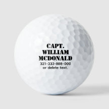 Personlig Namn Golf Bollar-mall BOLD 28